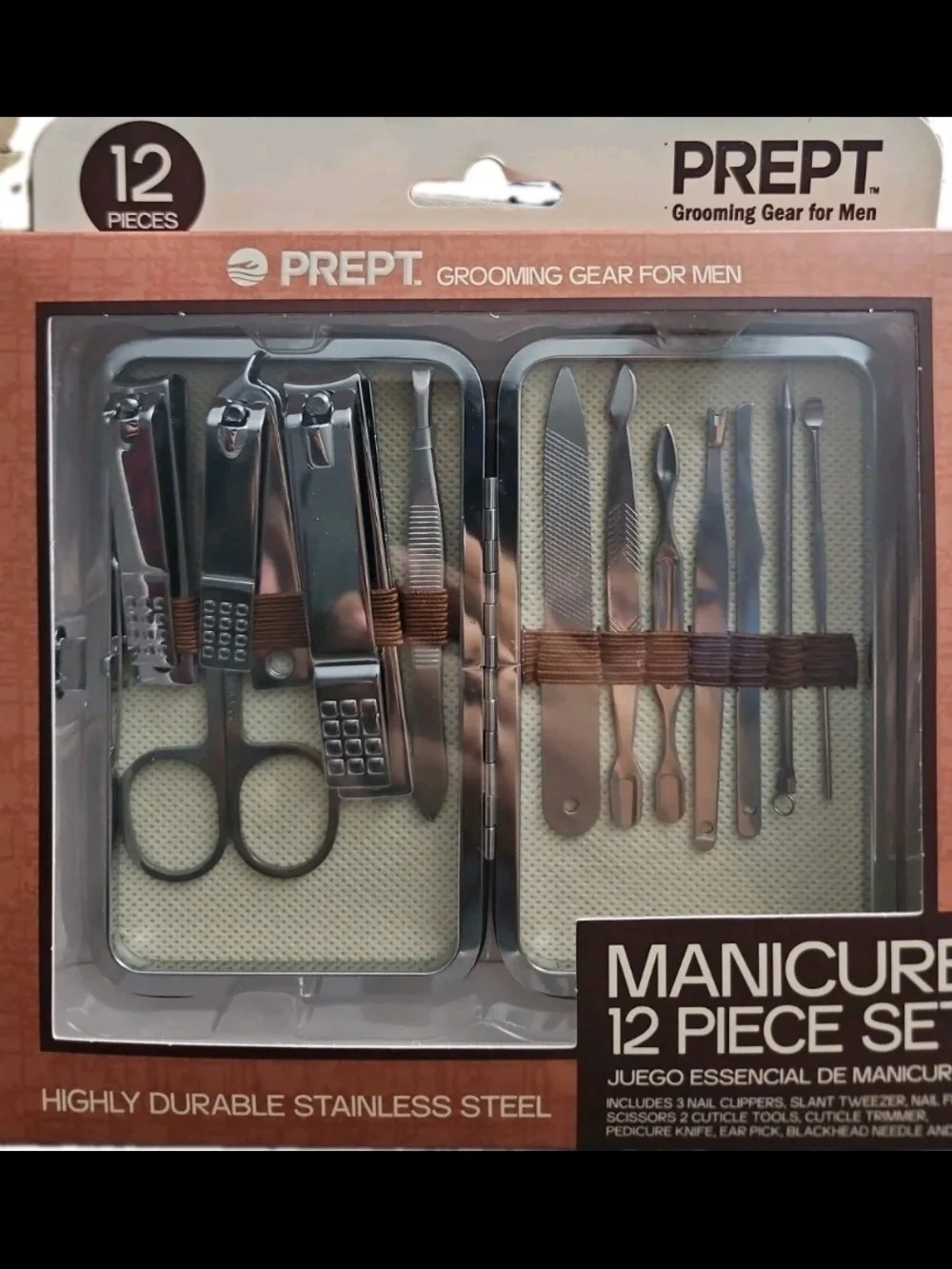 Prept 12 Set Pieces Manicure Grooming Gear